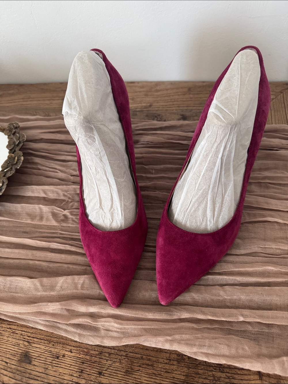 Marc Fisher LTD Magenta
Suede Abilene Pointy Toe Block Heel Pumps - Picture 4 of 10